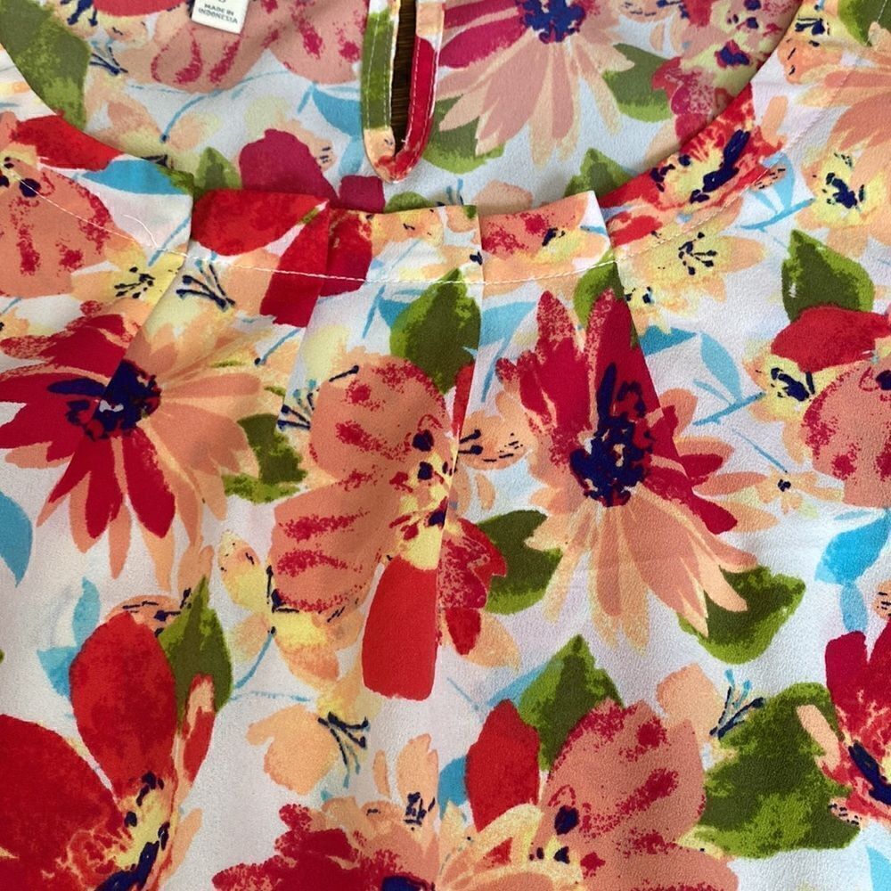 Talbots Pink Floral Tank - Size Small - Picture 3 of 9